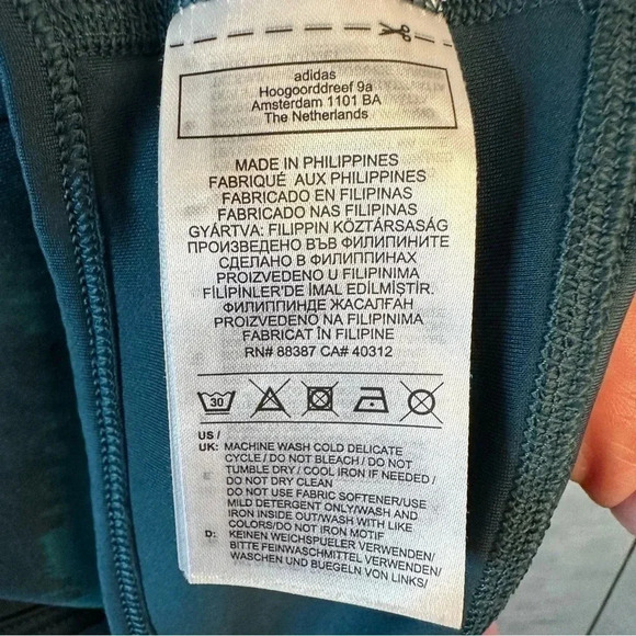 Adidas x Farm Rio Aeroready All-Over Print Green Sports Bra Top Size L - Picture 4 of 7